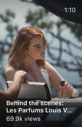 IGTV behind the scenes video by @louisvuitton