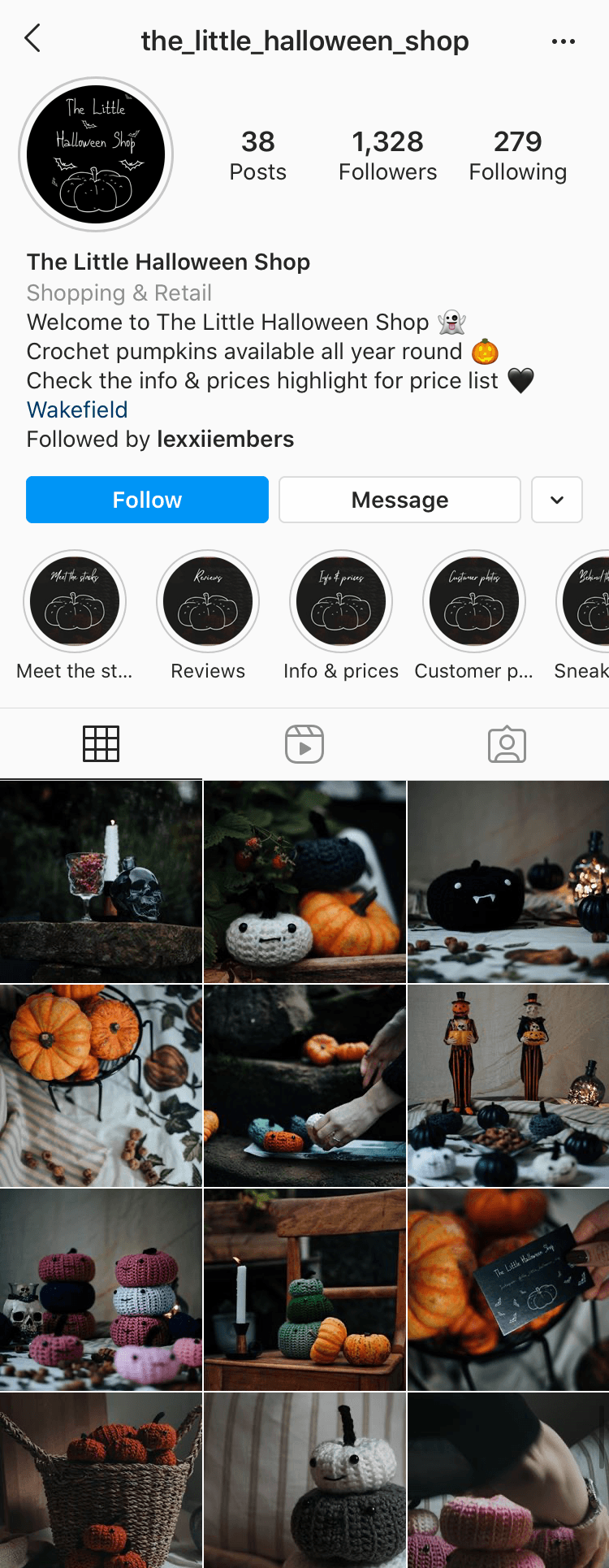 Instagram account @the_little_halloween_shop