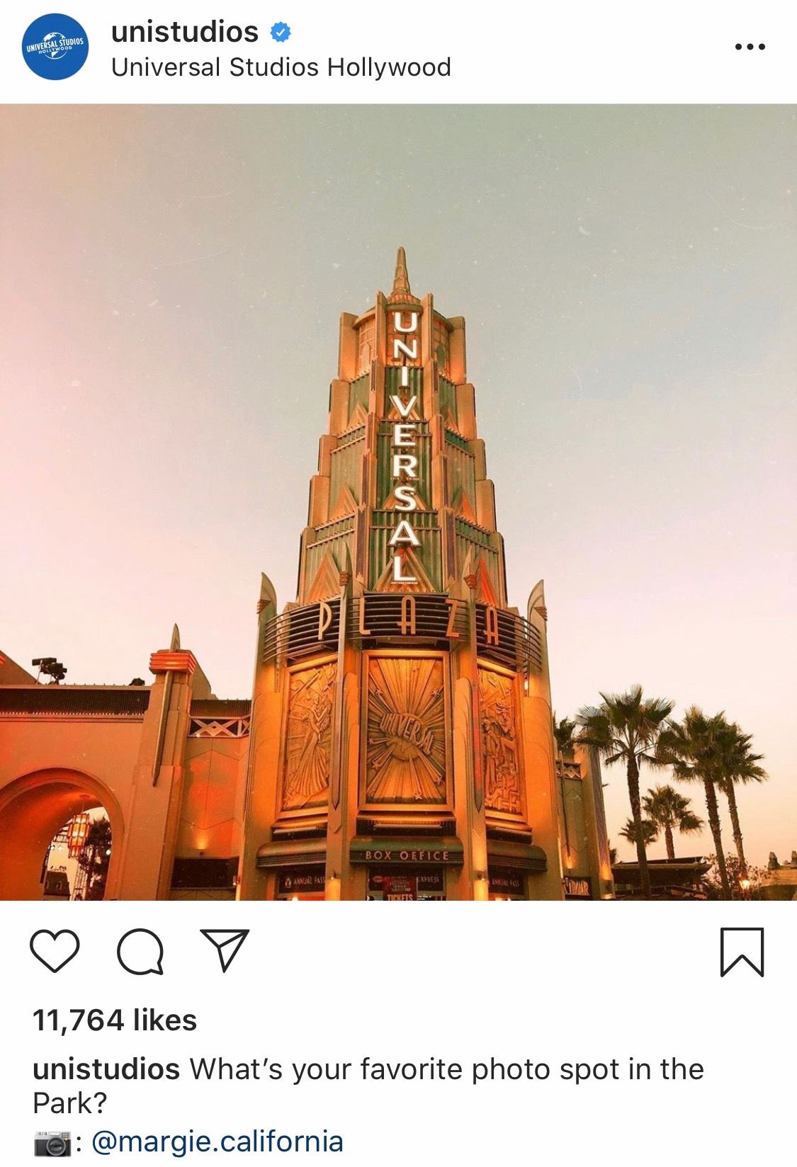 @unistudios Instagram post