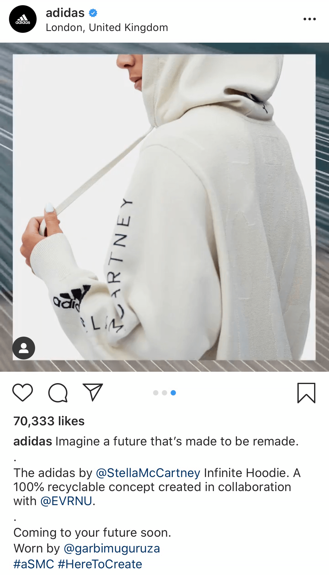 @adidas Instagram post