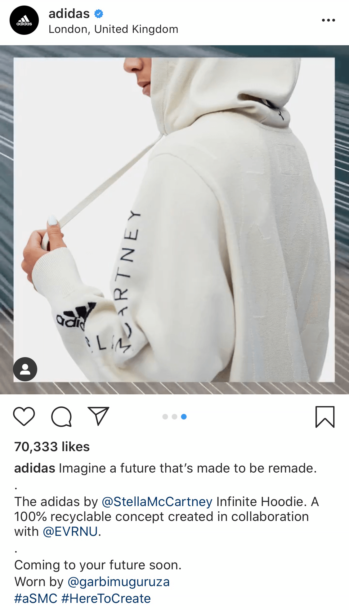 Adidas 2025 instagram caption