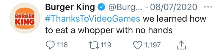 tweet by @BurgerKing