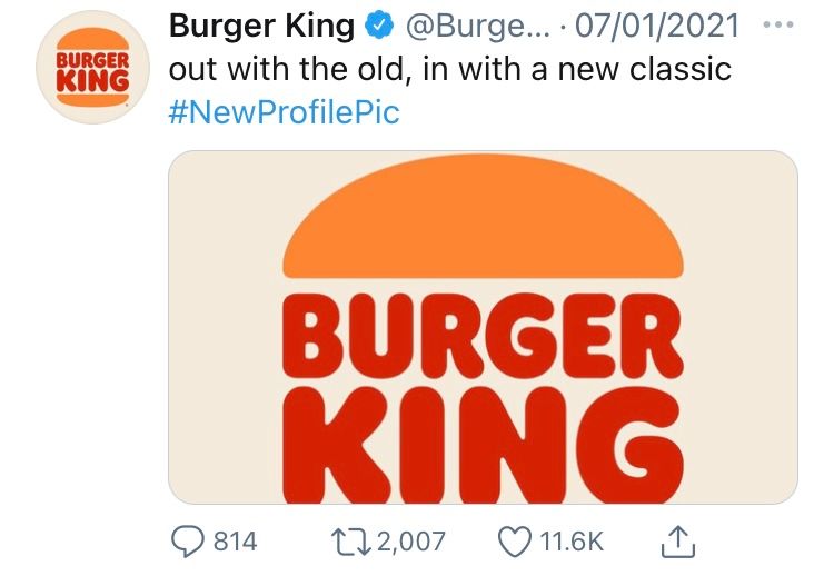 tweet by @BurgerKing