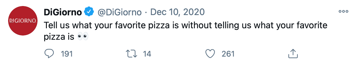 Trend-based tweet by @DiGiorno