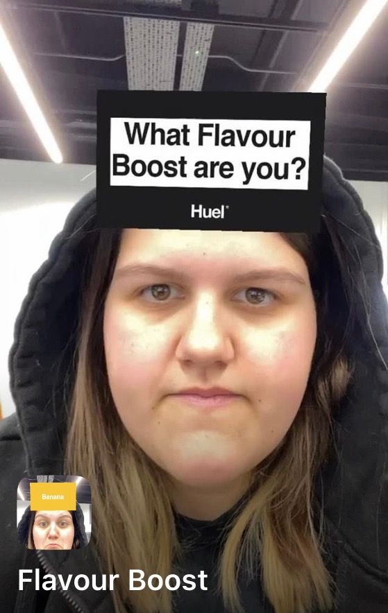 Instagram stories filter by @huel