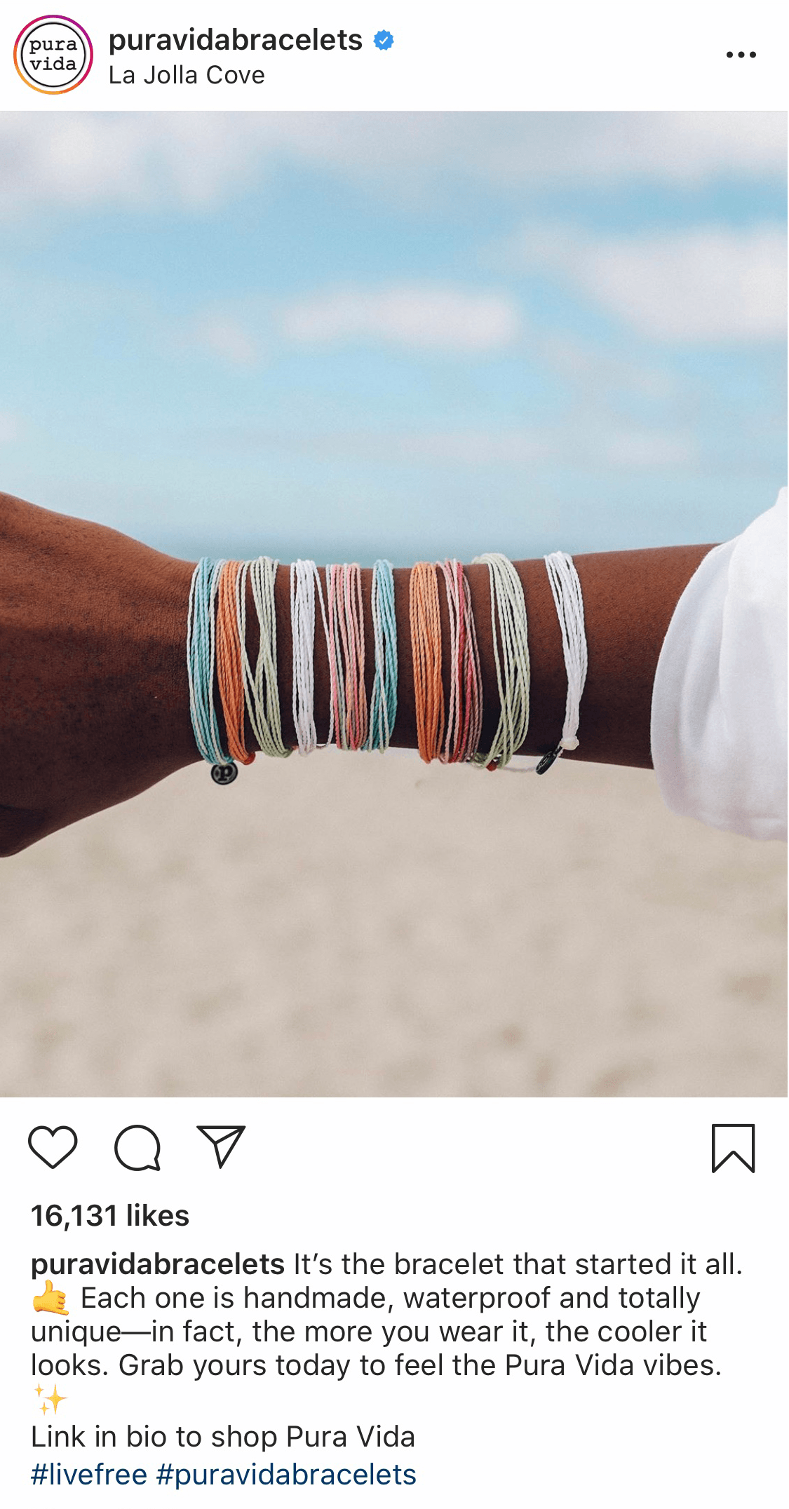 Instagram post by @puravidabracelets