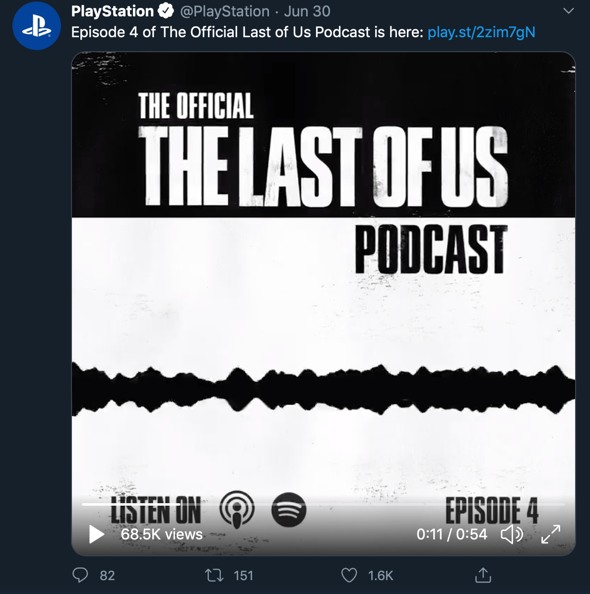 Audio podcast teaser by @PlayStation