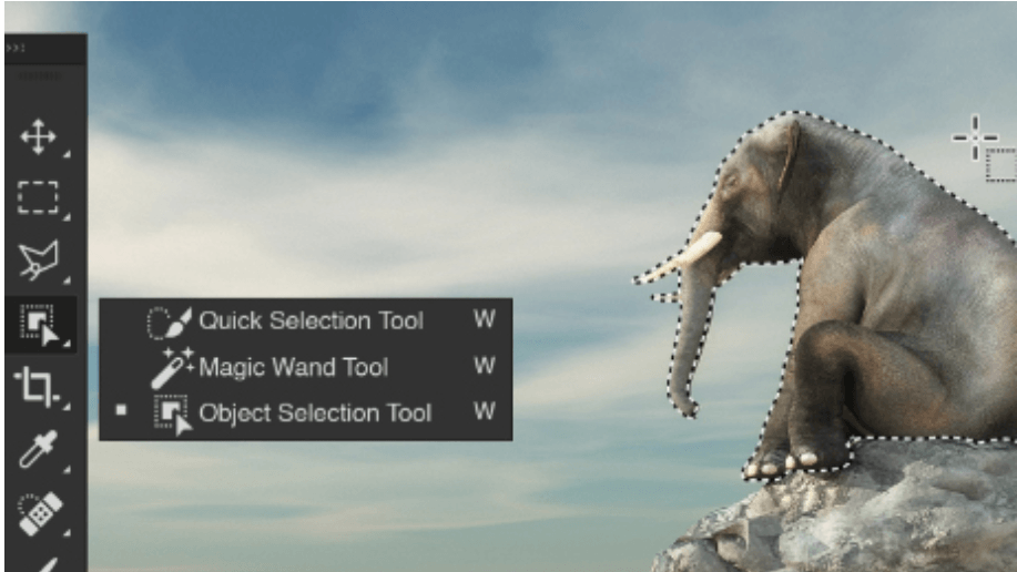 Object Selection Tool in the 2020 update of Photoshop