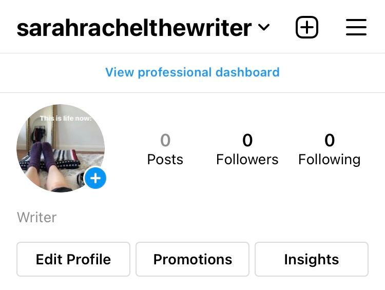 Tap ‘Edit Profile’ from your Instagram profile page