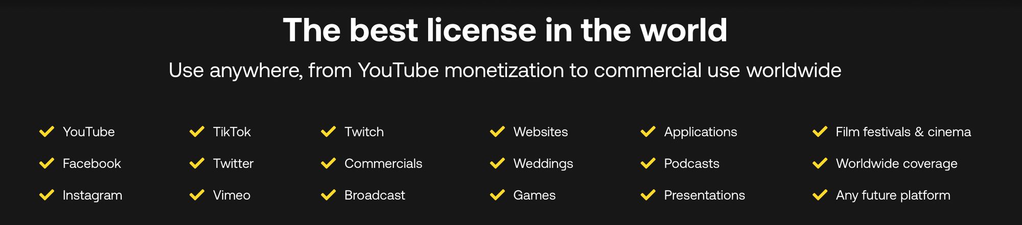 Subscription music licensing service Artlist for royalty-free music used in video content on social media