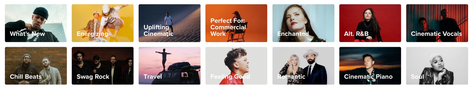 Music for creative projects and content by Musicbed for social media content