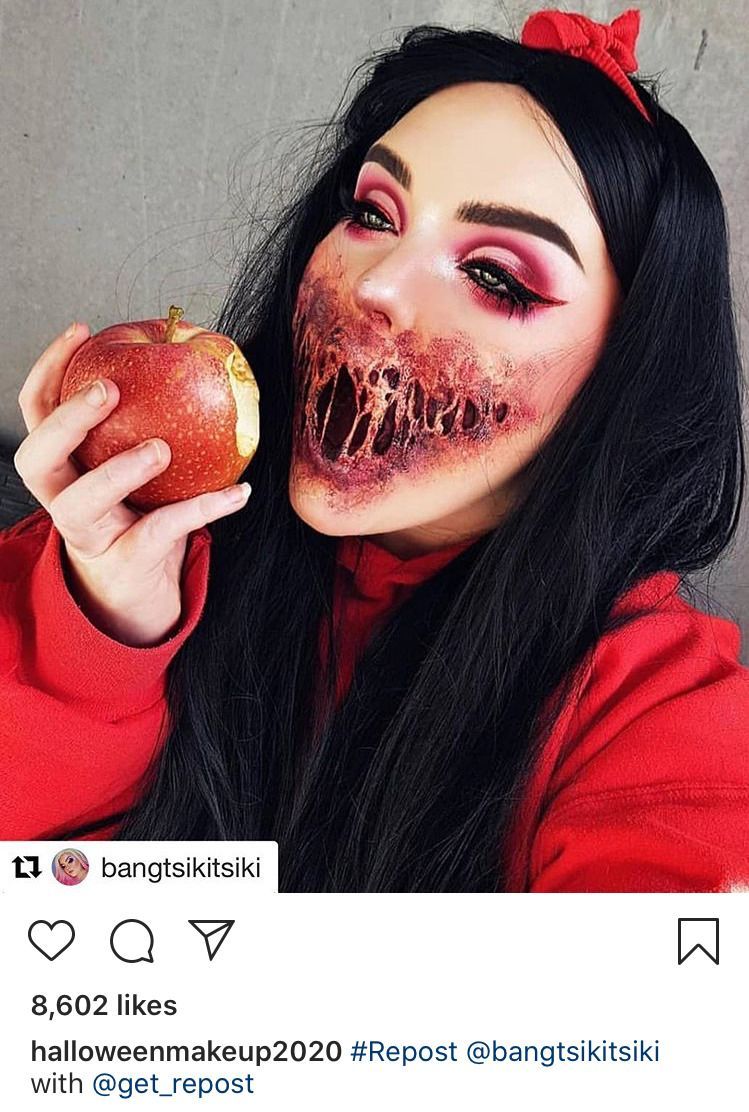 Image on the @halloweenmakeup2020 Instagram account