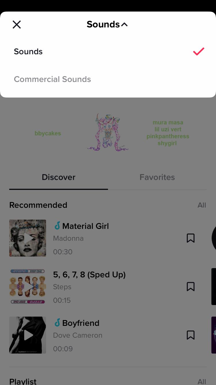 Add sounds and toggle between sounds and licensed commercial sounds for sponsored  TikTok videos