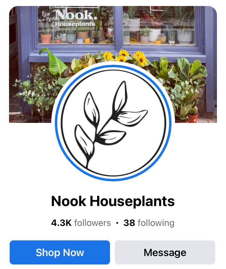 Facebook Page banner by Nook Houseplants