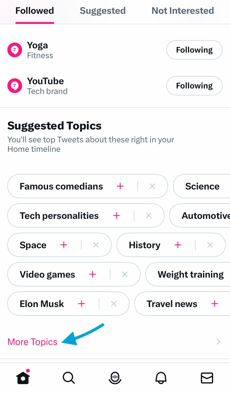 How to Turn off Topic Suggestions and Interests on Twitter?