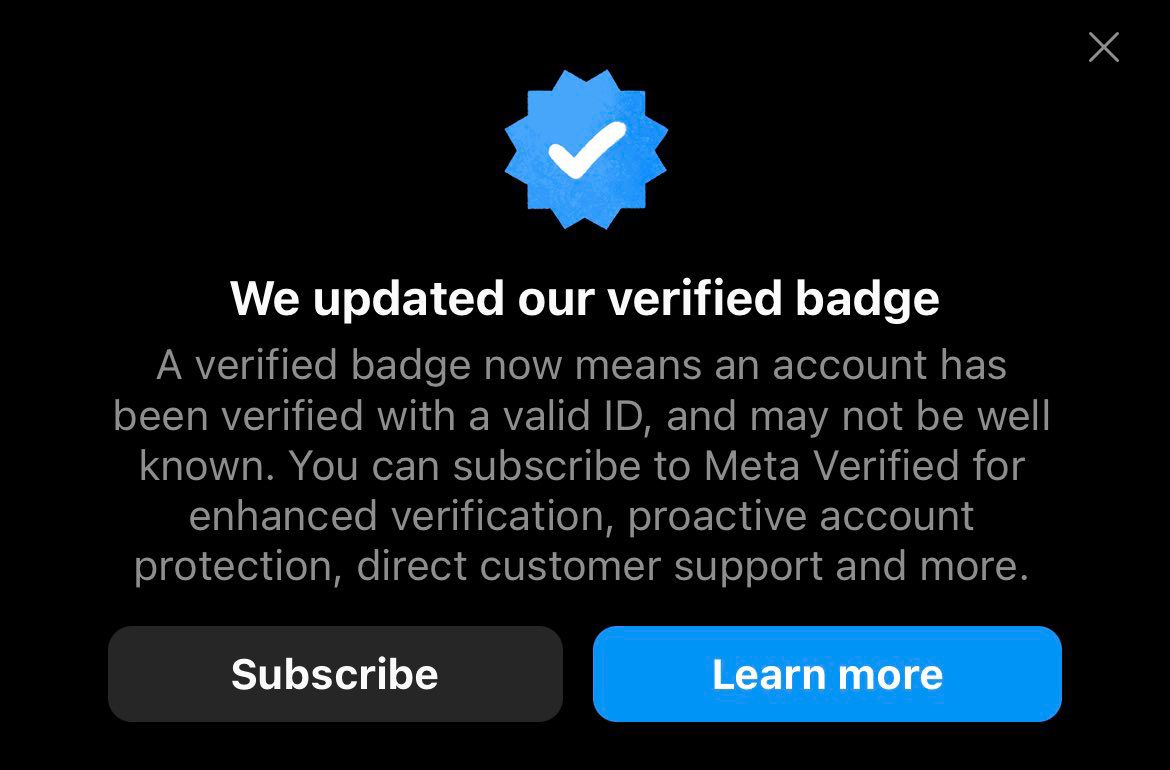 Meta Verified follows in Twitter Blue's footsteps with new verification meaning