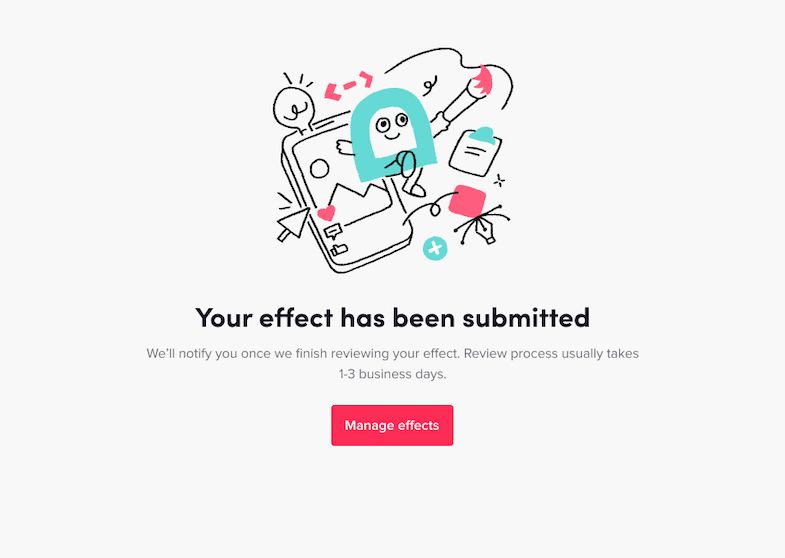 Submit your effect for TikTok to review