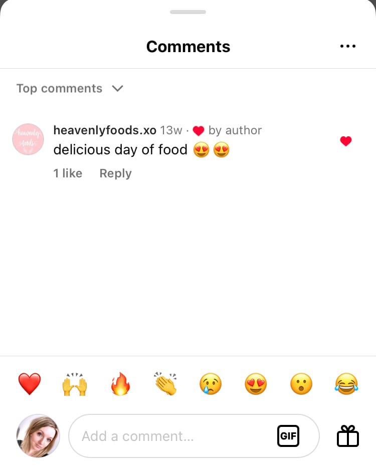 How to add an Instagram comment to your Stories