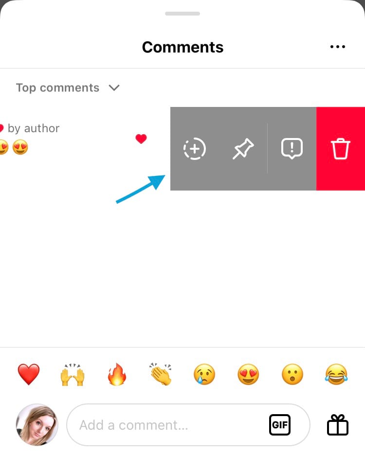How to add an Instagram comment to your Stories