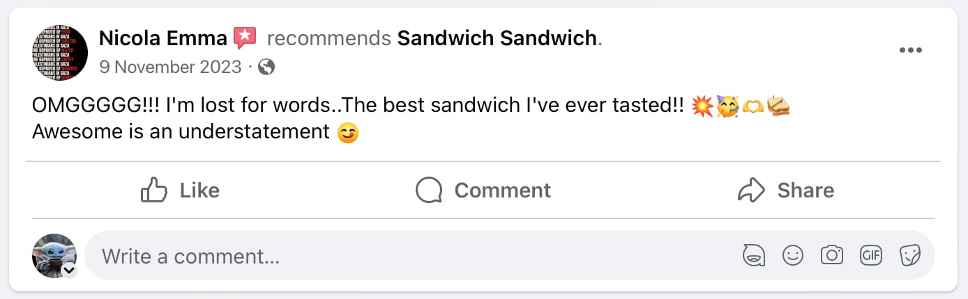 Sandwich Sandwich has the recipe for social media success
