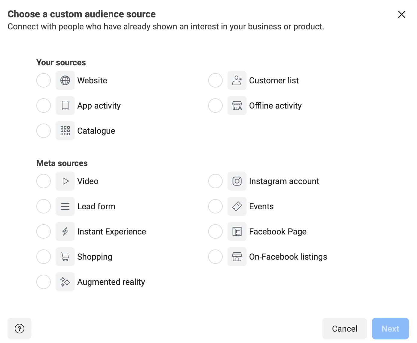 Retarget people who already love your brand with custom audiences