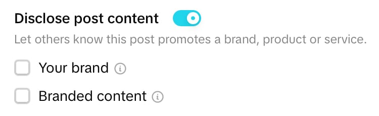Toggle button to disclose post content
