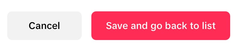 Cancel or save the changes and go back to the video list before publishing