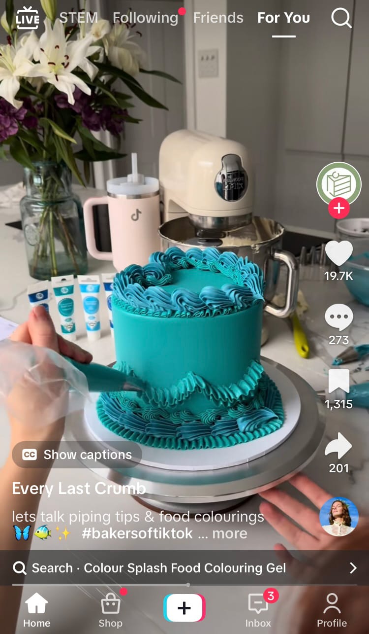 Impressions can come from the For You TikTok feed