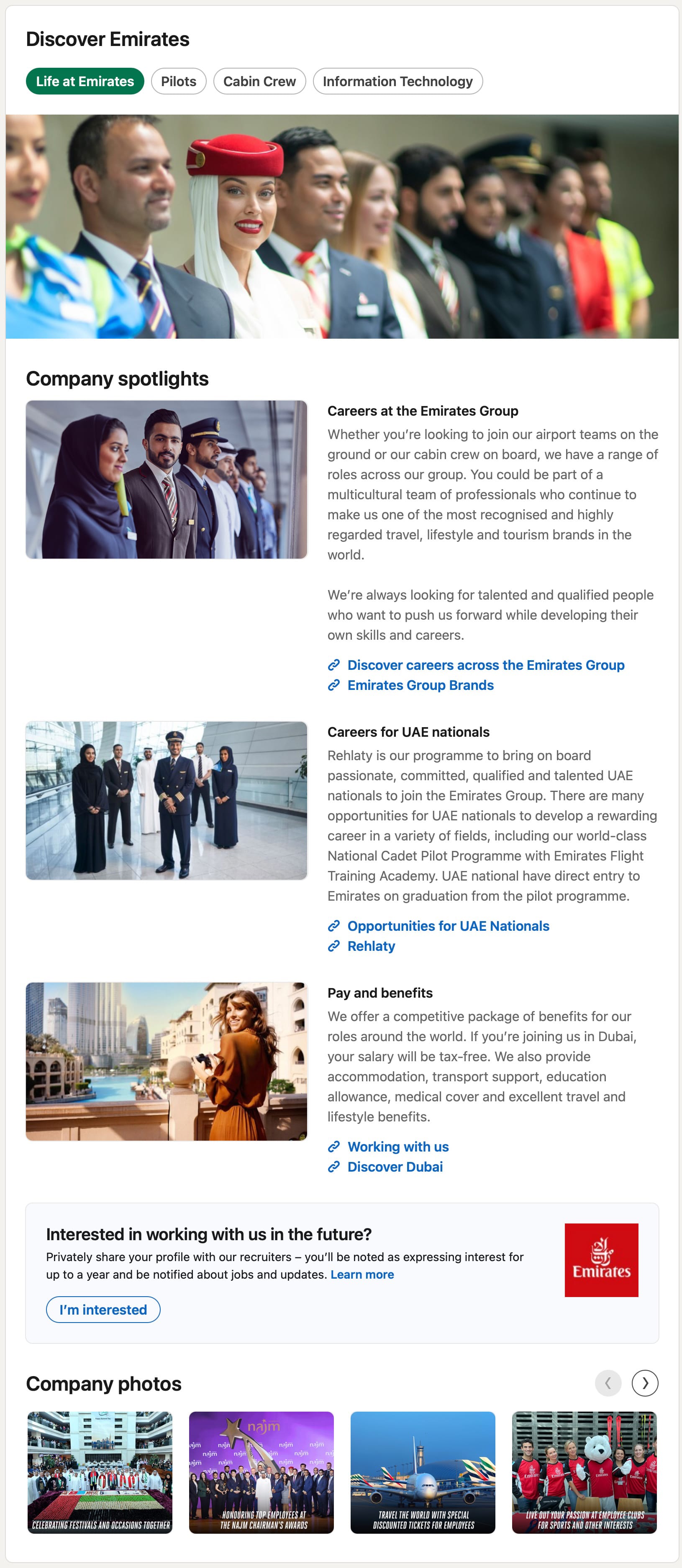Enhance a business LinkedIn Page with Career Pages to unlock the Life tab