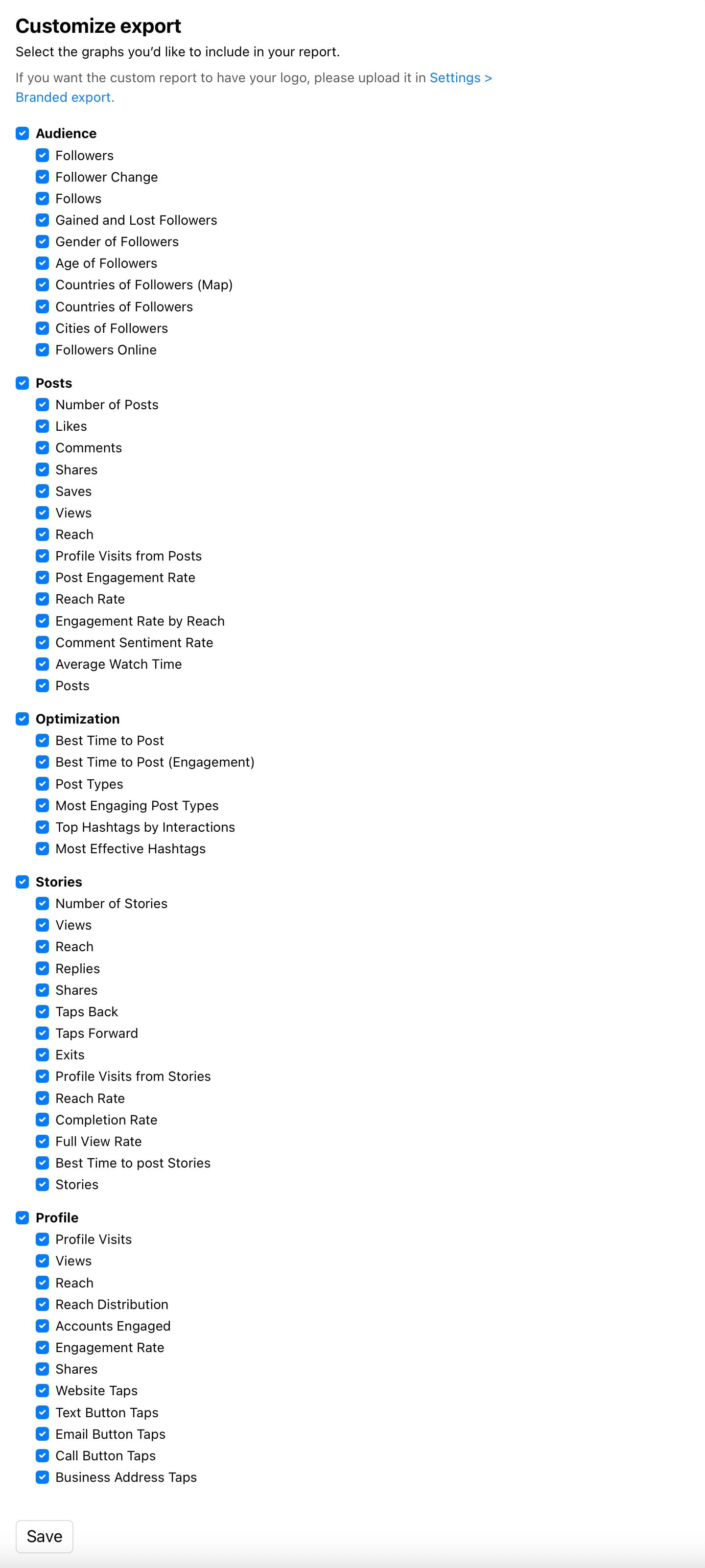 Customise and export reports with Minter.io