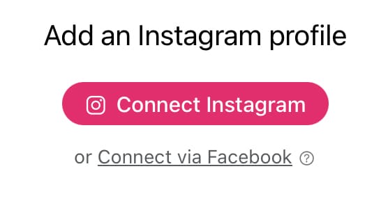 Connect a social media profile to Minter.io