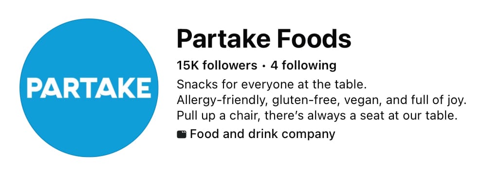 Put your brand ethics and ethos in your Facebook bio