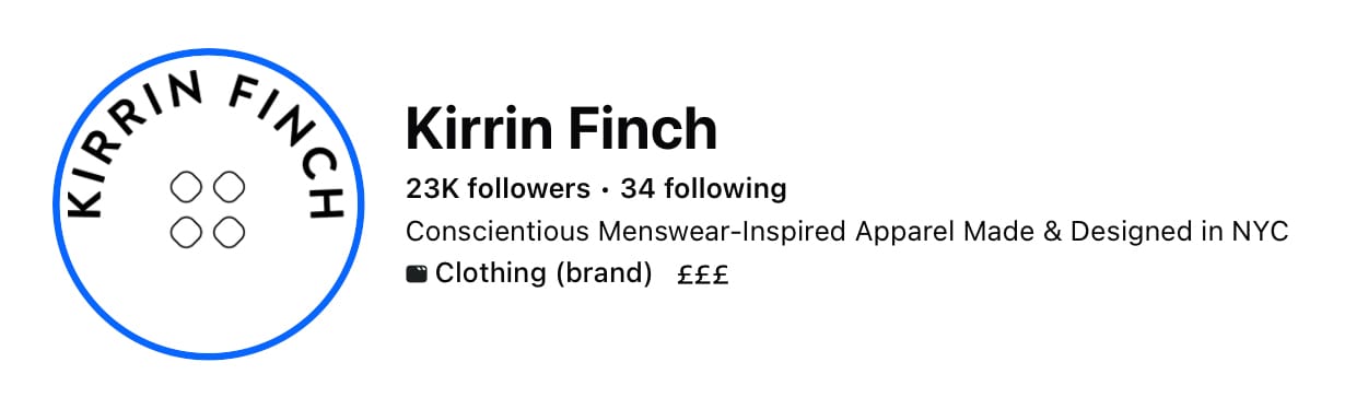 Put your business location in your Facebook bio