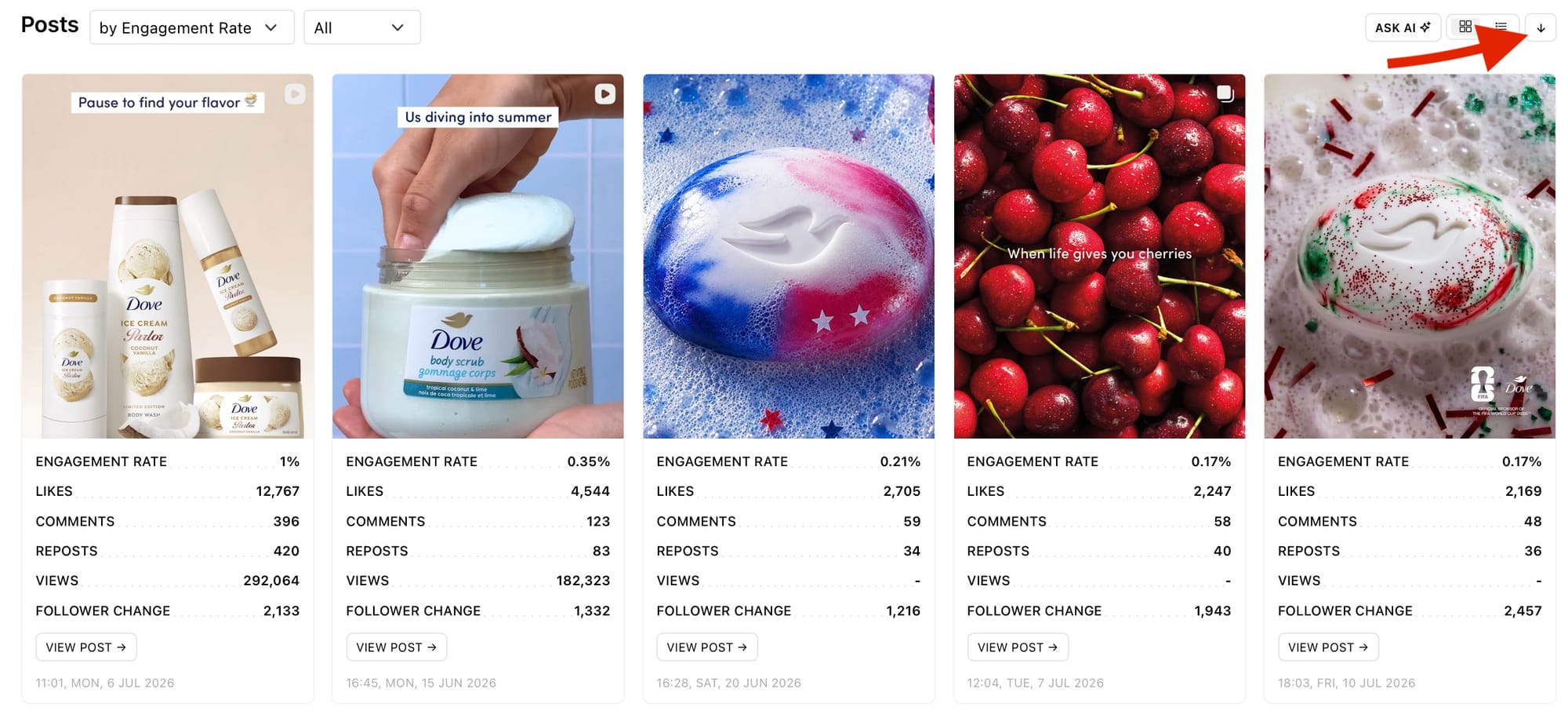Export&nbsp;and compare&nbsp;social media&nbsp;data from different date ranges with Minter.io