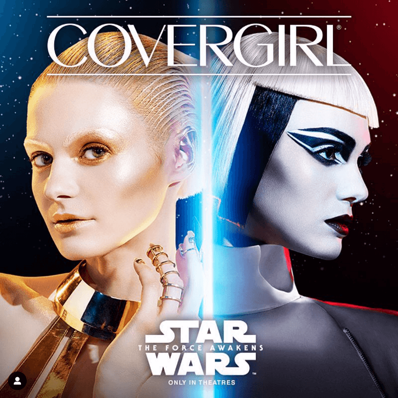 @covergirl brand collaboration with @lucasfilm on Instagram