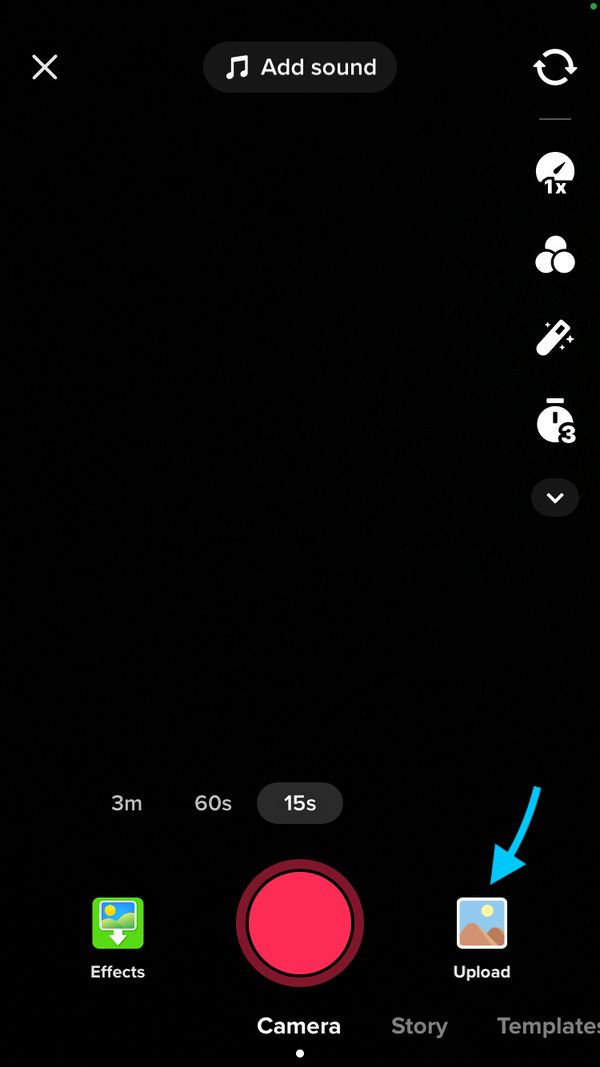 How to upload a video from your camera roll to TikTok Minter.io