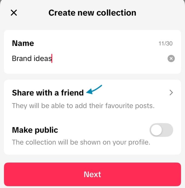 How to use the NEW Shared Collection feature on TikTok - Minter.io ...