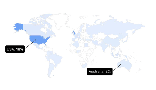 TikTok: Followers Map